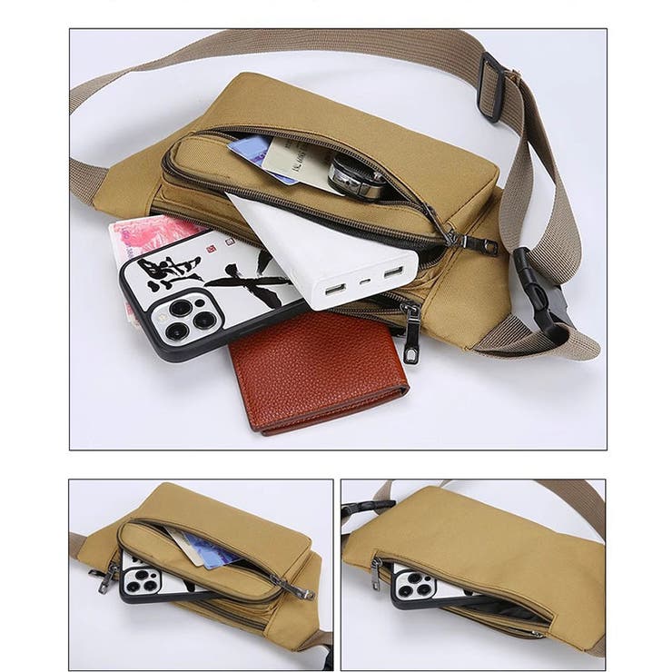 ウエストポーチ ボディバッグ メンズ | PlusNao | 詳細画像13 