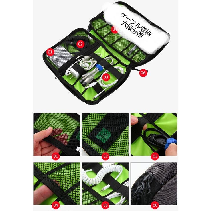 ガジェットポーチ ガジェットケース トラベルポーチ | PlusNao | 詳細画像5 