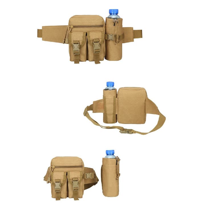 ウエストバッグ ウエストポーチ ボトルホルダー付き | PlusNao | 詳細画像6 