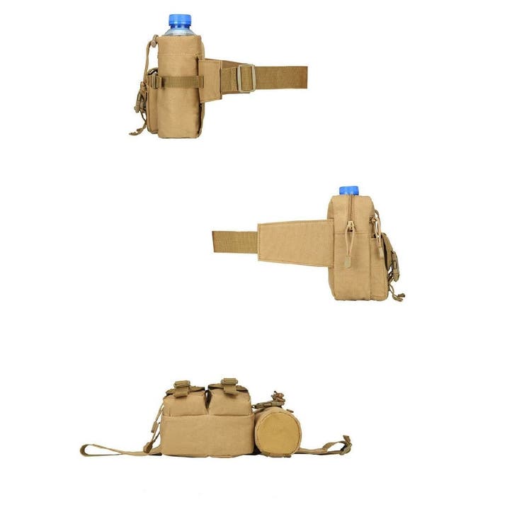 ウエストバッグ ウエストポーチ ボトルホルダー付き | PlusNao | 詳細画像7 