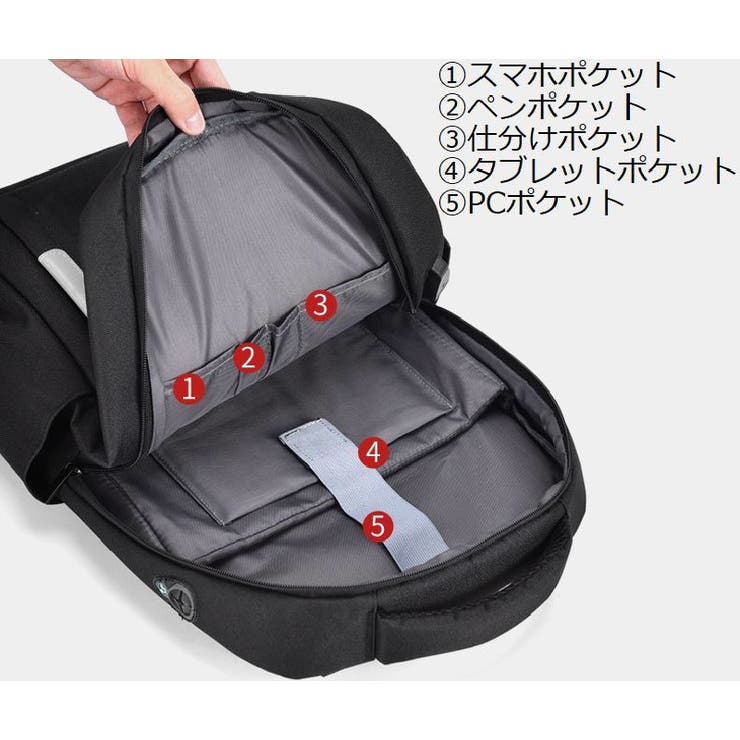 ビジネスリュック メンズ レディース | PlusNao | 詳細画像12 