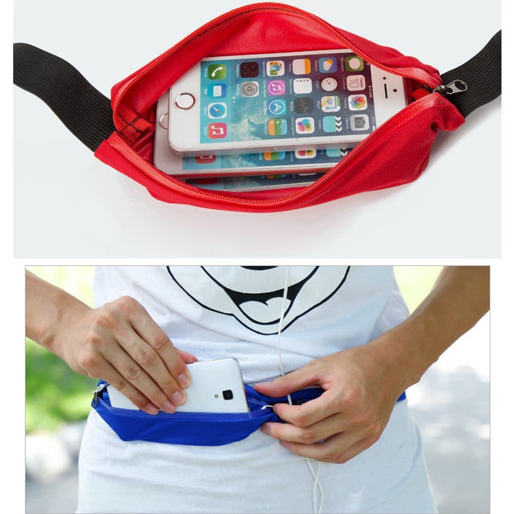 ランニングポーチ ウエストポーチ ヒップバッグ | PlusNao | 詳細画像4 