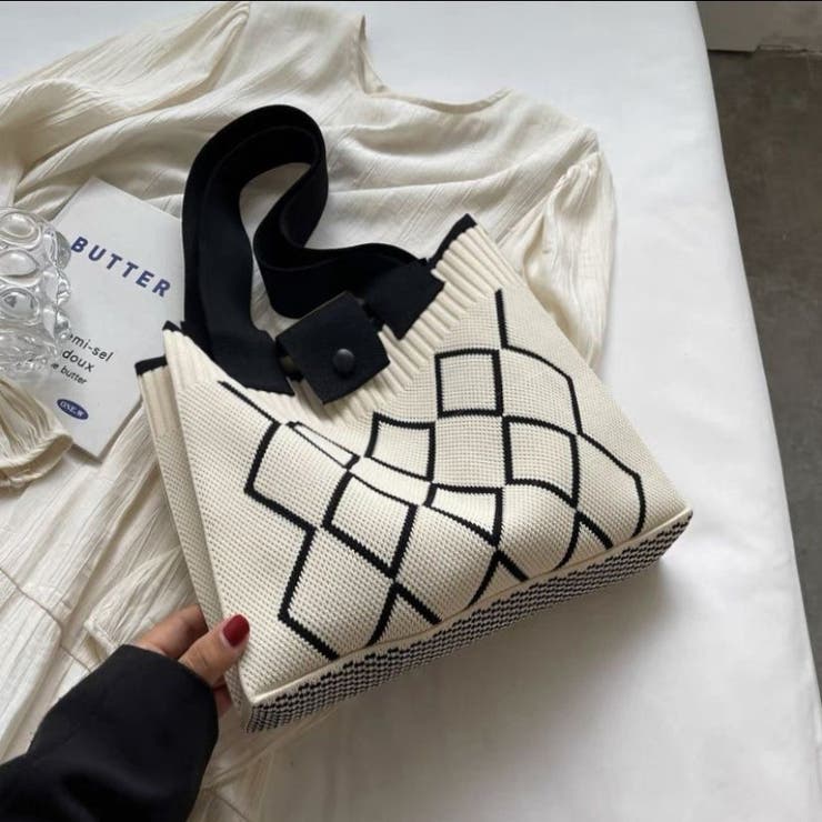 トートバッグ ニットバッグ ショルダーバッグ | PlusNao | 詳細画像5 