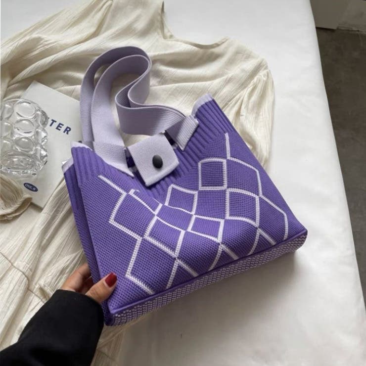 トートバッグ ニットバッグ ショルダーバッグ | PlusNao | 詳細画像7 