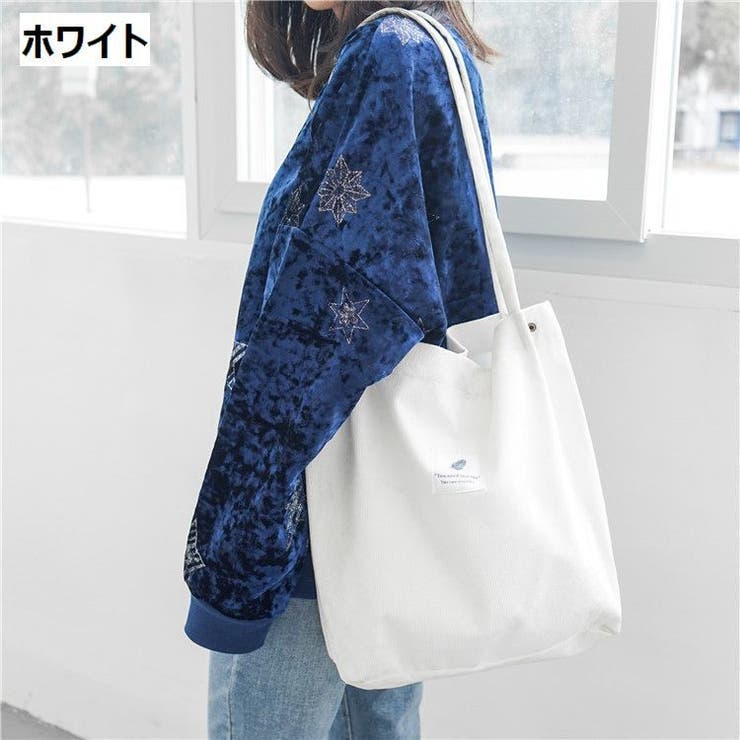 トートバッグ ショルダーバッグ コーデュロイ | PlusNao | 詳細画像11 