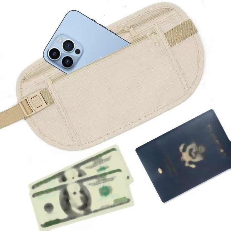 セキュリティポーチ 旅行用品 貴重品管理 | PlusNao | 詳細画像5 