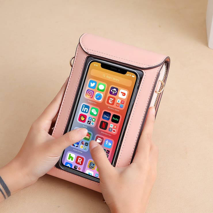 ミニショルダーバッグ スマホポーチ スマホポシェット | PlusNao | 詳細画像10 