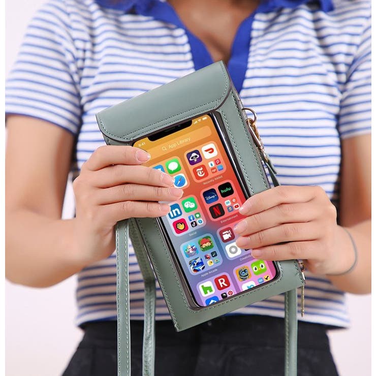 ミニショルダーバッグ スマホポーチ スマホポシェット | PlusNao | 詳細画像3 