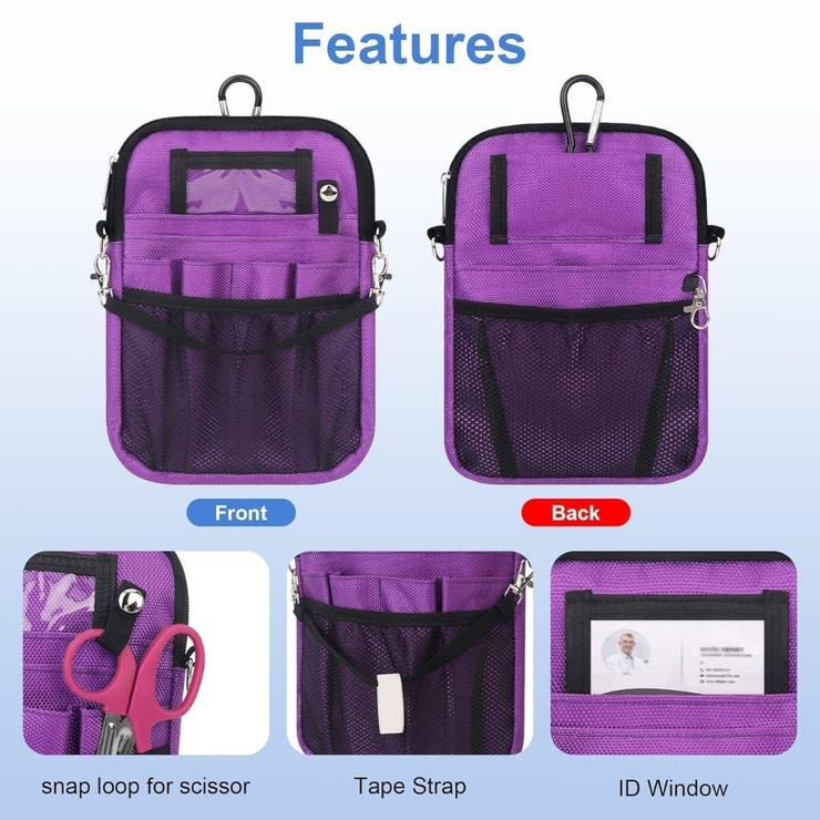 ナースポーチ エプロンバッグ マチ付き | PlusNao | 詳細画像7 