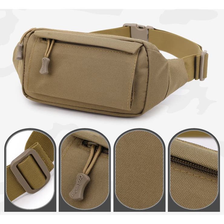 ウエストポーチ ウエストバッグ 男女兼用 | PlusNao | 詳細画像16 