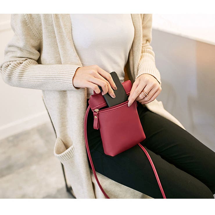 ミニショルダーバッグ スマホポーチ ポシェット | PlusNao | 詳細画像6 