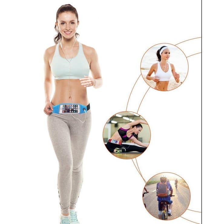 ランニングポーチ ウエストポーチ スマホケース | PlusNao | 詳細画像3 