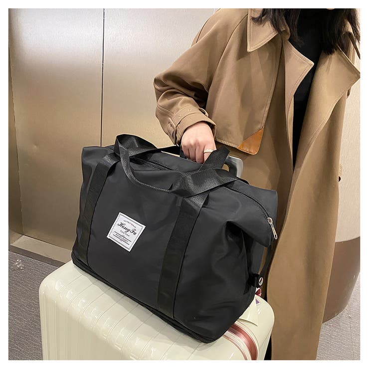 ボストンバッグ 拡張 キャリーオンバッグ | PlusNao | 詳細画像3 