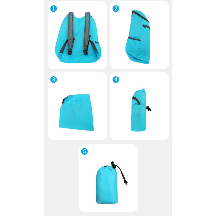 リュックサック 折り畳み式 バックパック | PlusNao | 詳細画像15 