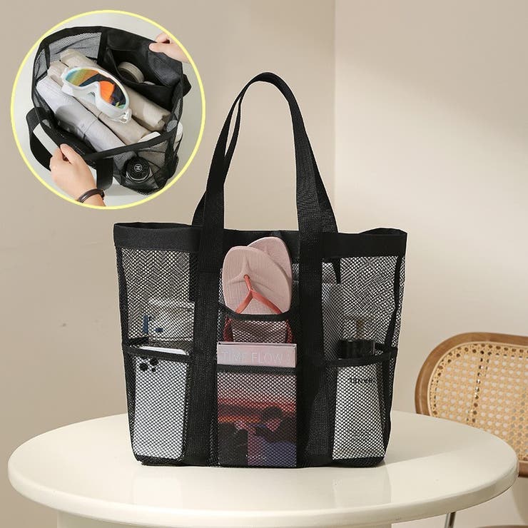 トートバッグ メッシュバッグ ビーチバッグ | PlusNao | 詳細画像1 