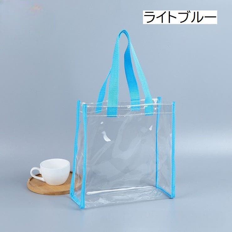クリアバッグ トートバッグ ビニールバッグ[品番：FQ000230084