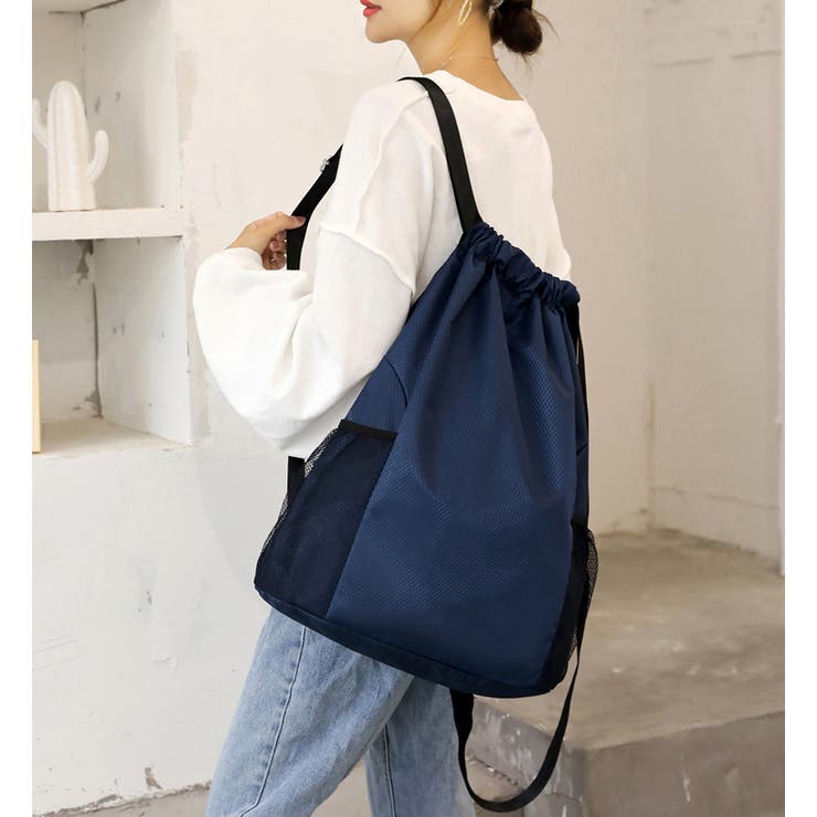 リュックサック ナップサック 男女兼用 | PlusNao | 詳細画像3 