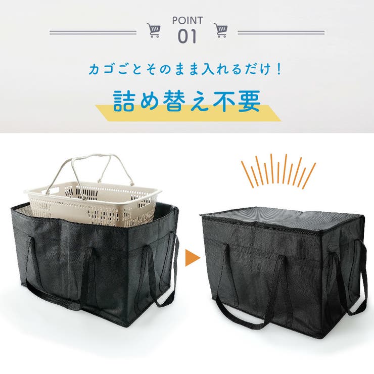 保温保冷バッグ 77L カゴごと収納 | PlusNao | 詳細画像4 