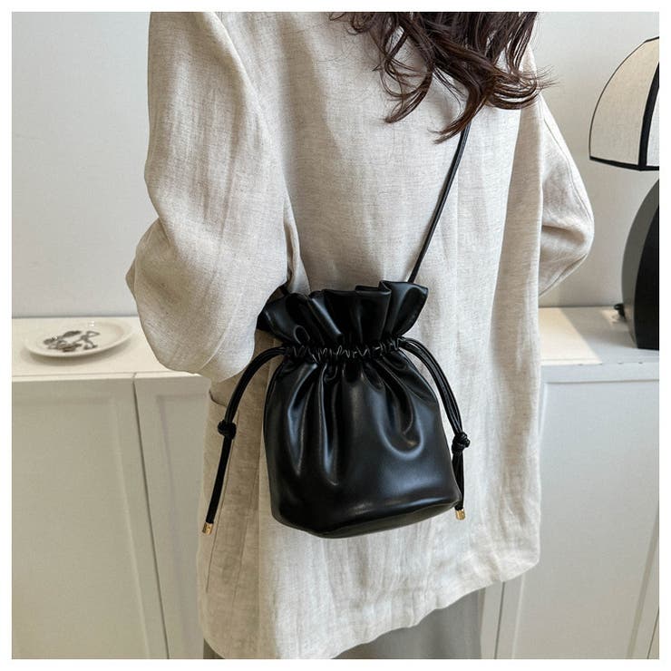 ミニショルダーバッグ ポシェット 巾着型 | PlusNao | 詳細画像3 