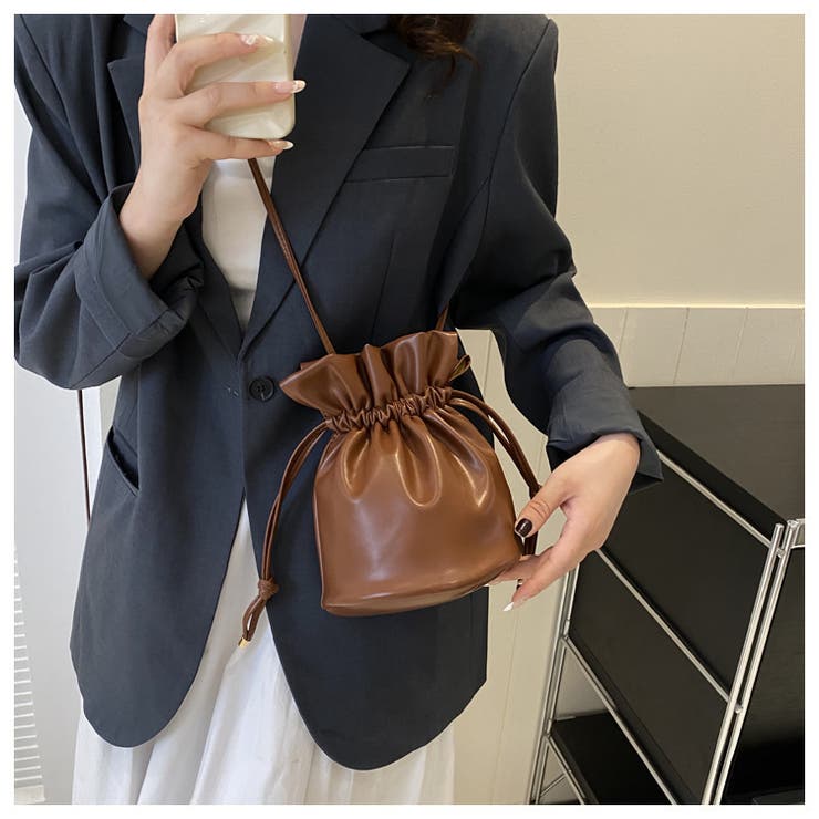 ミニショルダーバッグ ポシェット 巾着型 | PlusNao | 詳細画像8 