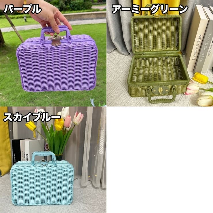 かごバッグ ハンドバッグ トランクバスケット | PlusNao | 詳細画像14 