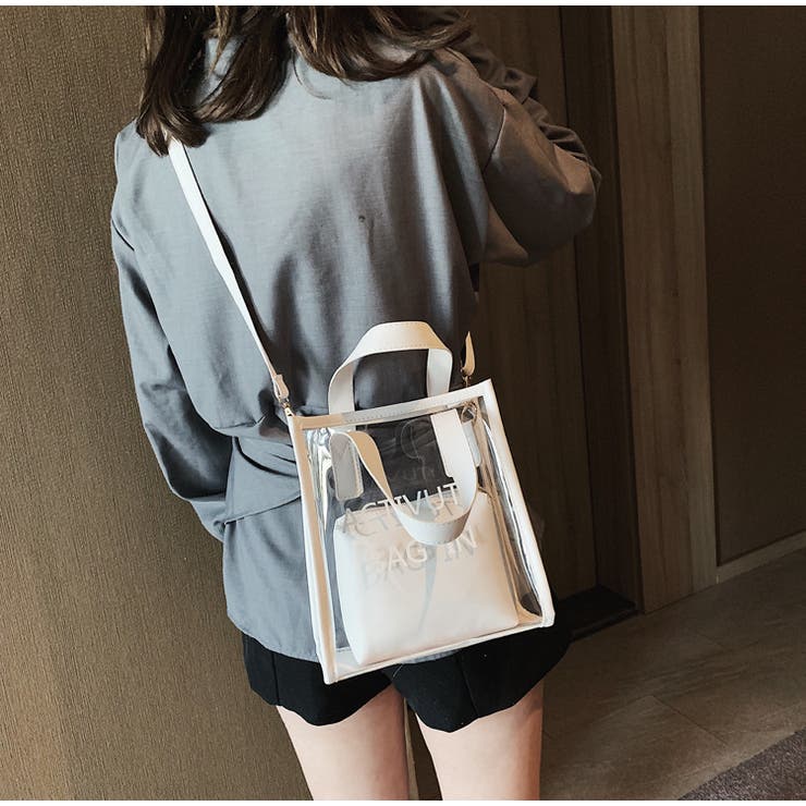 2wayクリアバッグ バッグ ショルダーバッグ | PlusNao | 詳細画像4 