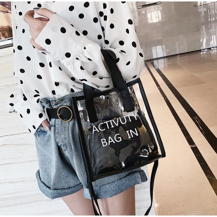 2wayクリアバッグ バッグ ショルダーバッグ | PlusNao | 詳細画像6 