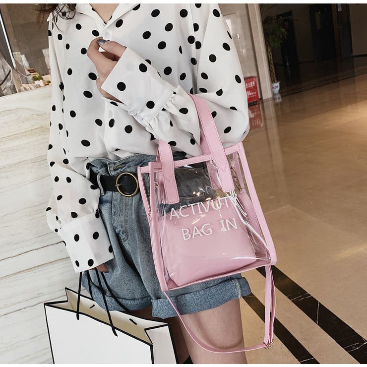 2wayクリアバッグ バッグ ショルダーバッグ | PlusNao | 詳細画像7 