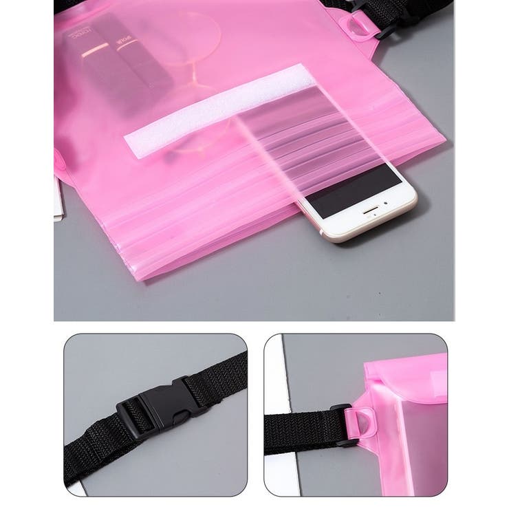 ウエストポーチ 防水ポーチ プールポーチ | PlusNao | 詳細画像4 