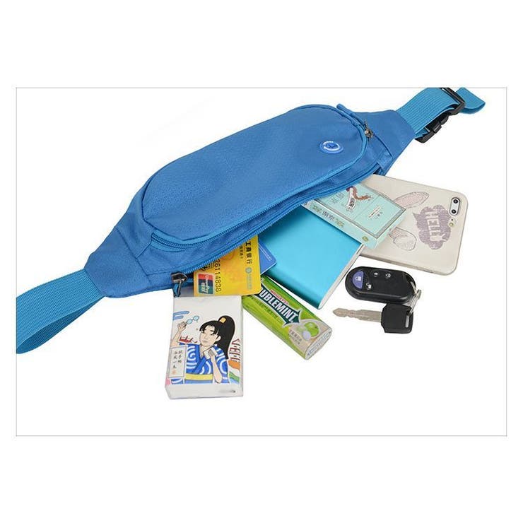 ウエストバッグ ランニングポーチ ボディバッグ | PlusNao | 詳細画像12 