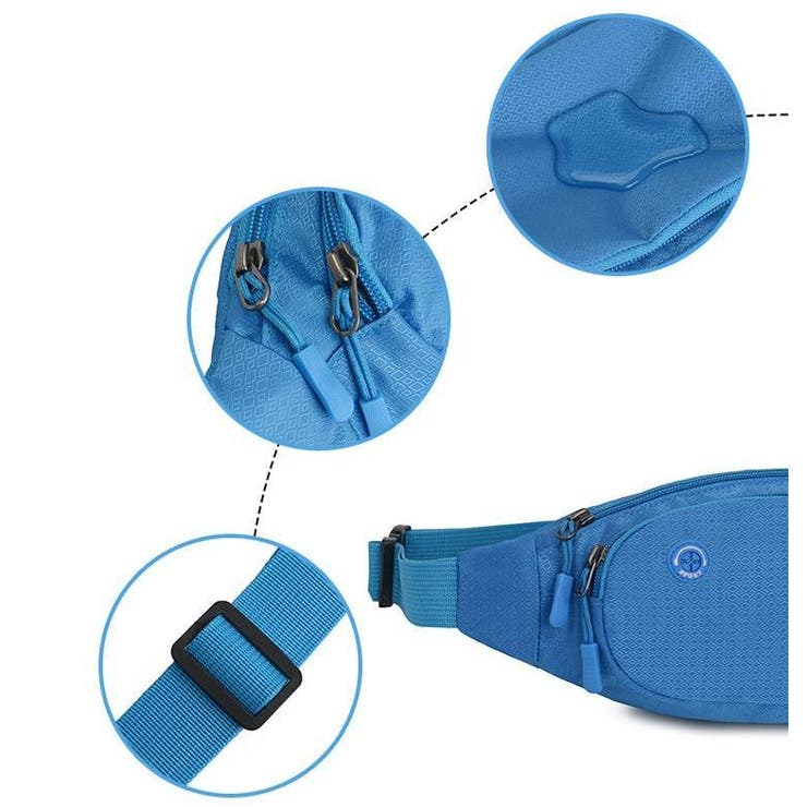 ウエストバッグ ランニングポーチ ボディバッグ | PlusNao | 詳細画像15 