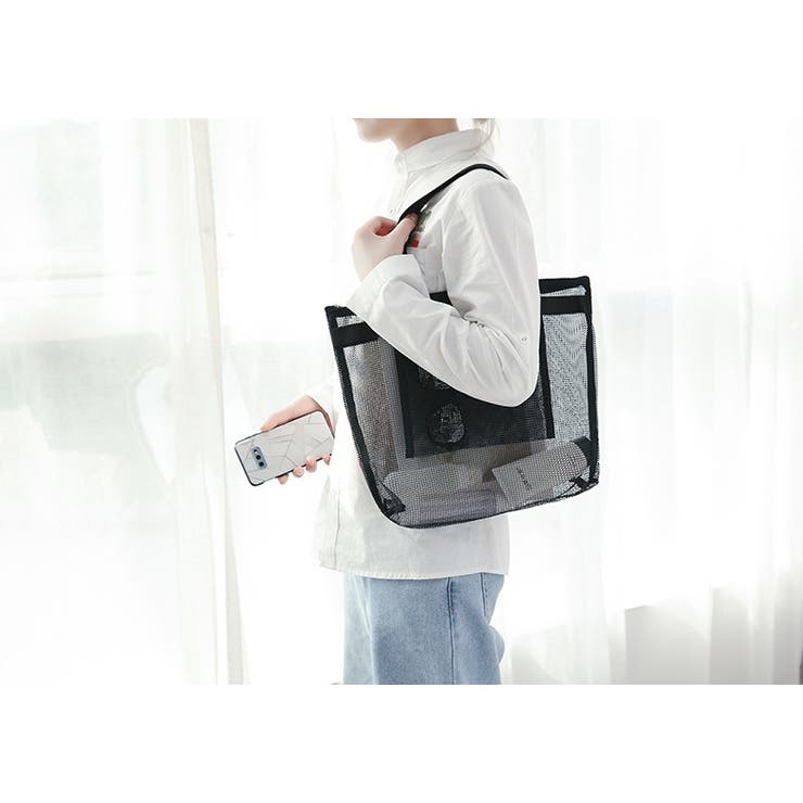 メッシュバッグ スパバッグ ビーチバッグ | PlusNao | 詳細画像3 