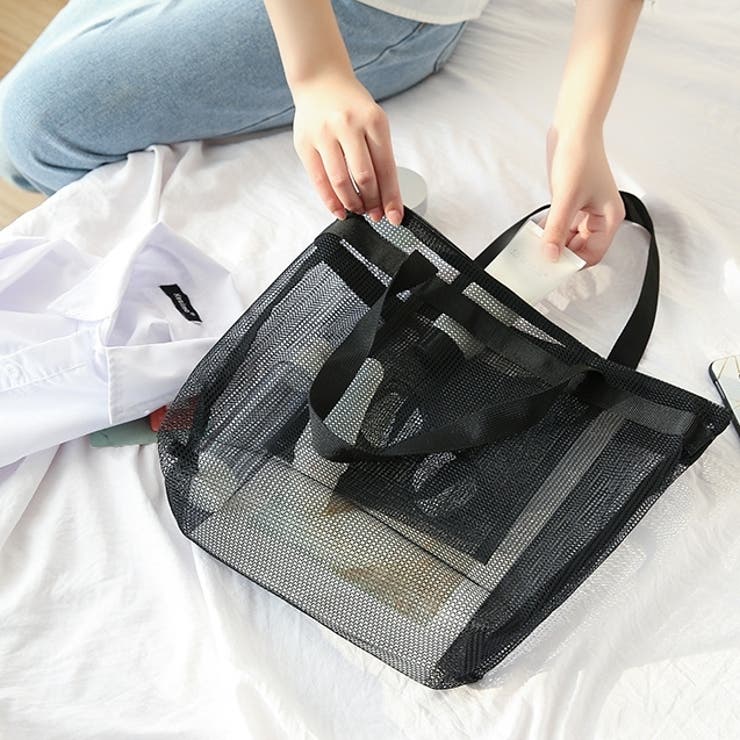 メッシュバッグ スパバッグ ビーチバッグ | PlusNao | 詳細画像5 