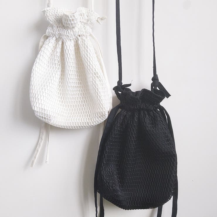 ショルダーバッグ 巾着バッグ メッシュバッグ | PlusNao | 詳細画像2 