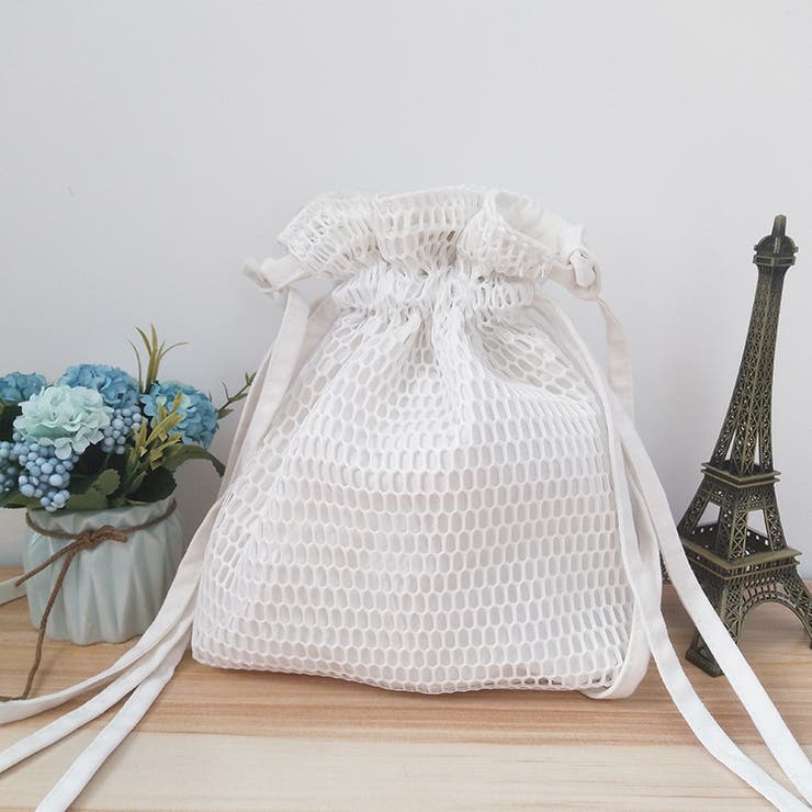 ショルダーバッグ 巾着バッグ メッシュバッグ | PlusNao | 詳細画像3 