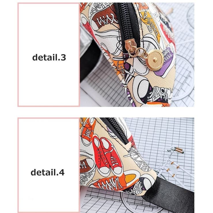 ボディバッグ ウエストバッグ ウエストポーチ | PlusNao | 詳細画像13 