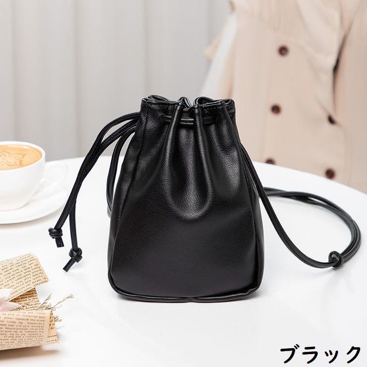 ミニショルダーバッグ ポシェット 巾着型[品番：FQ000199030