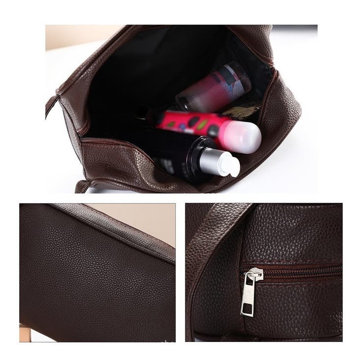 セカンドバッグ トラベルポーチ 化粧ポーチ | PlusNao | 詳細画像2 