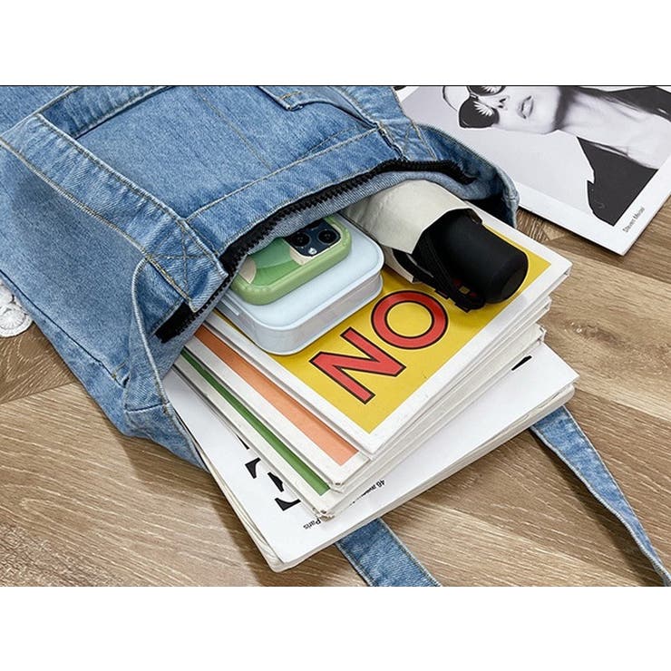 トートバッグ デニムバッグ ショルダーバッグ | PlusNao | 詳細画像14 