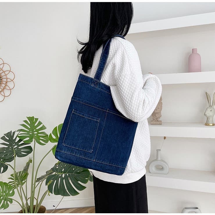 トートバッグ デニムバッグ ショルダーバッグ | PlusNao | 詳細画像9 