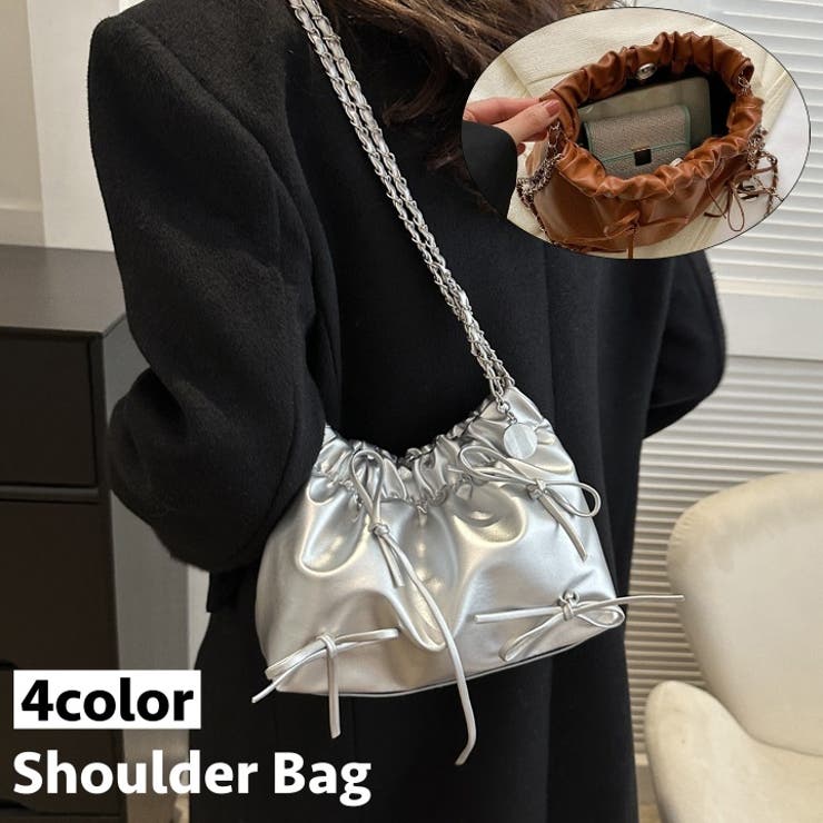 ショルダーバッグ 巾着バッグ 肩掛け[品番：FQ000200386]｜PlusNao