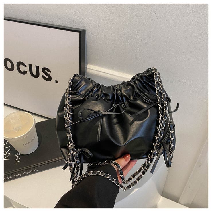 ショルダーバッグ 巾着バッグ 肩掛け[品番：FQ000200386]｜PlusNao