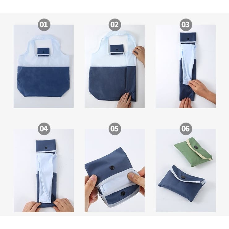 エコバッグ 折りたたみ式 手提げ | PlusNao | 詳細画像9 