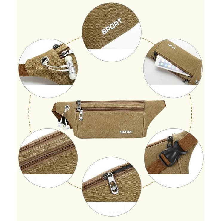 ランニングポーチ ランニングバッグ ボディバッグ | PlusNao | 詳細画像17 