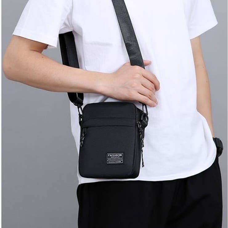 ショルダーバッグ・ポシェット FOLNUA BASKETBAG [BLACK CANVAS] ミニショルダーバッグ ポシェット メンズ[品番：FQ000217839