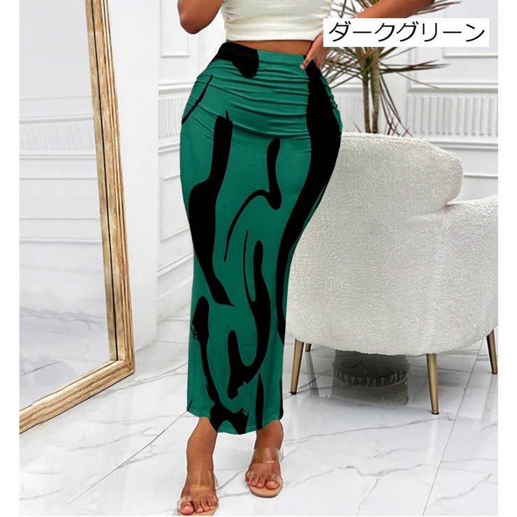 ロングスカート マーメイドスカート レディース | PlusNao | 詳細画像18 