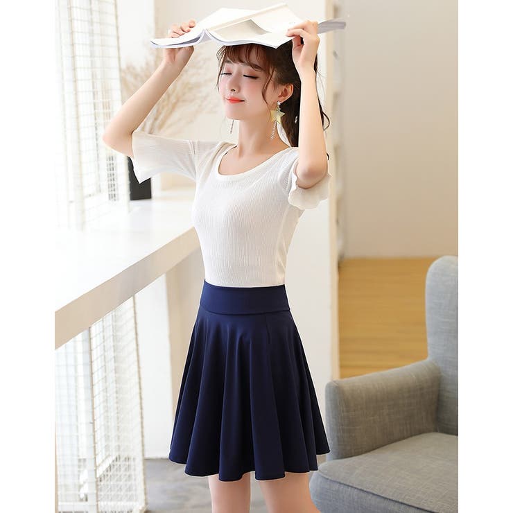 フレアスカート インナーパンツ付き スカパン | PlusNao | 詳細画像6 