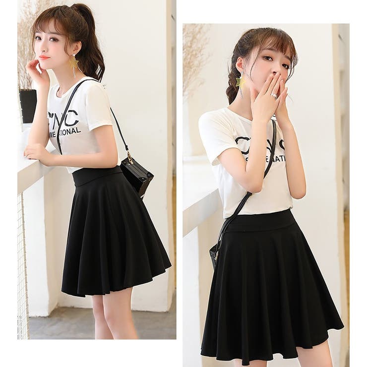 フレアスカート インナーパンツ付き スカパン | PlusNao | 詳細画像7 