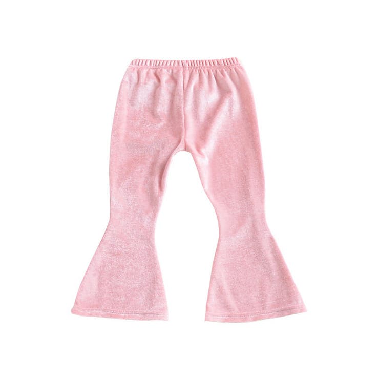 新品　Katie WINTER GIRL ベルボトムニットパンツ　ピンク　フリー フレアパンツ ベルボトム ロングパンツ[品番：FQ000125967]｜PlusNao