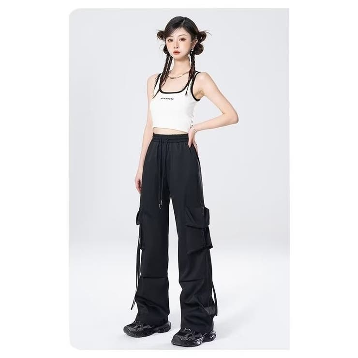 ロングパンツ カーゴパンツ レディース | PlusNao | 詳細画像4 